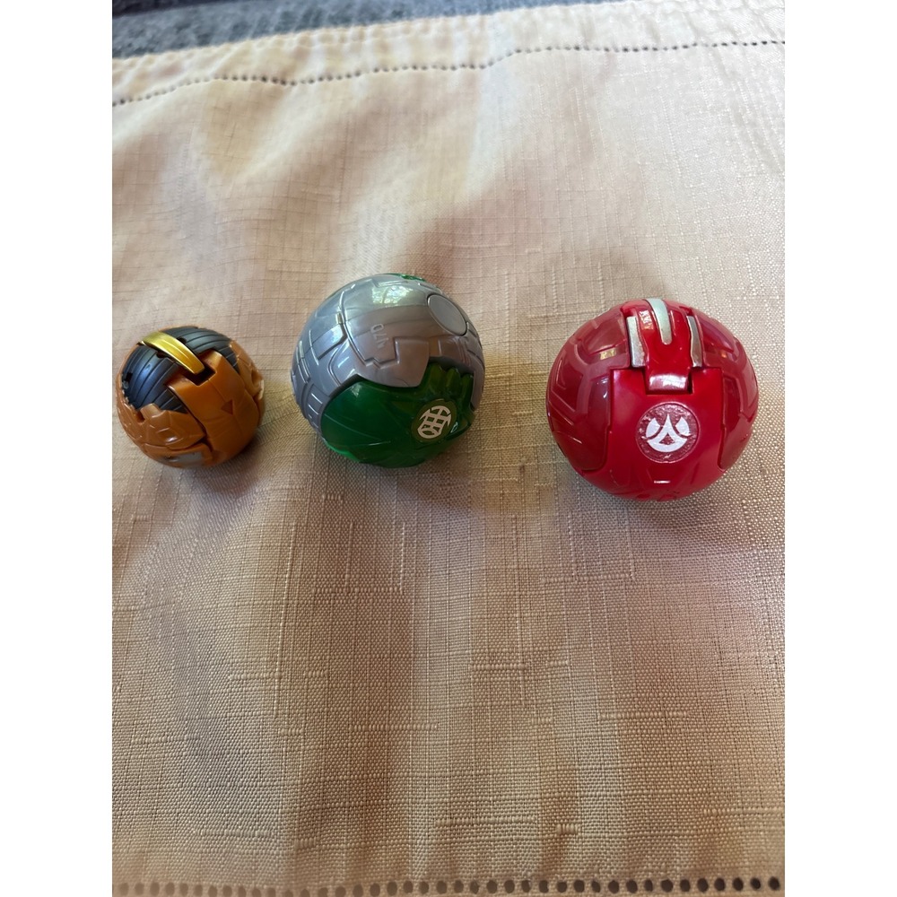Spin Master Bakugan 2011 McDonalds Happy Meal Lot Pyrus Ventus Subterra 3pc